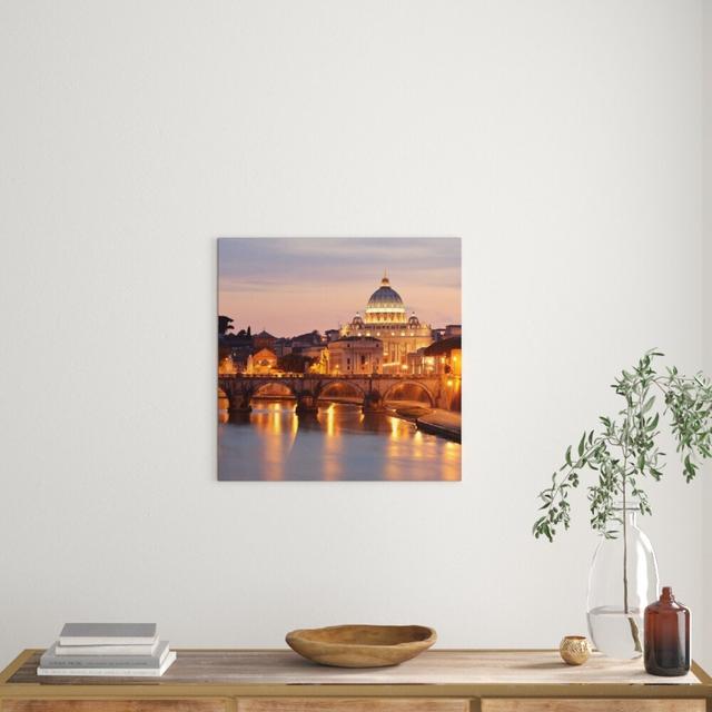 Leinwandbild Vatican St. Peter's Square Tourist Attraction East Urban Home Größe: 70 cm H x 70 cm B x 1,8 cm T on Productcaster.