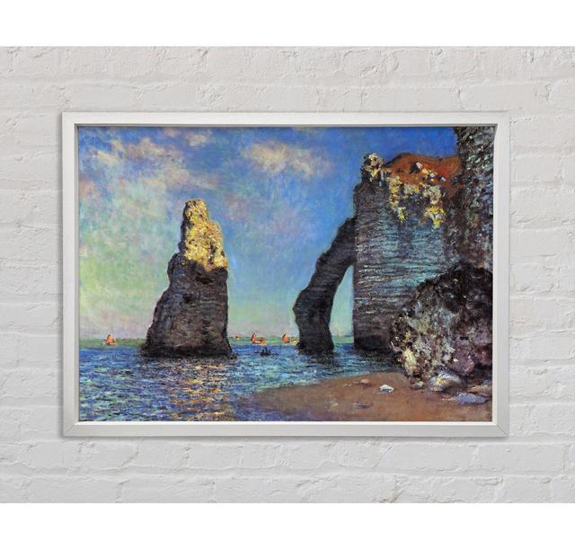 Monet Die felsigen Klippen von Etretat - Druck Bright Star Größe: 84,1 cm H x 118,9 cm B on Productcaster.