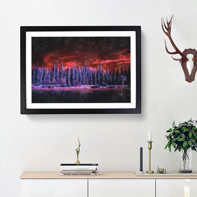 Cypress Trees - Picture Frame Graphic Art Print East Urban Home Frame Option: Black Framed, Size: 33cm H x 45cm W x 2cm D on Productcaster.