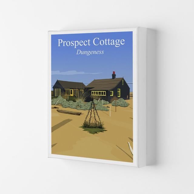 Prospect Cottage Portrait by Richard O'Neill - Graphic Art Print Corrigan Studio Format: Wrapped Canvas, Size: 42cm H x 29.7cm W x 4cm D on Productcaster.