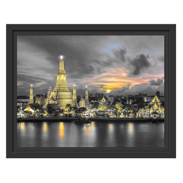 Gerahmtes Wandbild Tempel Bangkok Thailand East Urban Home Größe: 30 cm H x 38 cm B on Productcaster.