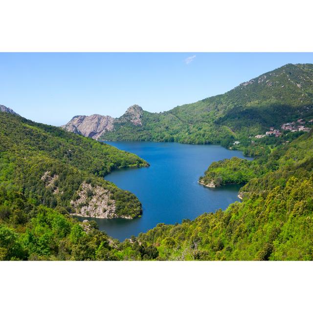 Braggs Lake Tolla, Corsica by NatureNow - Wrapped Canvas Art Prints Alpen Home Size: 61cm H x 91cm W x 3.8cm D on Productcaster.