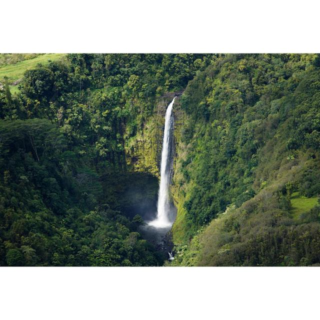 Aerial View Of Akaka Fall In Hawai`I - No Frame Print on Canvas Alpen Home Size: 81cm H x 122cm W on Productcaster.