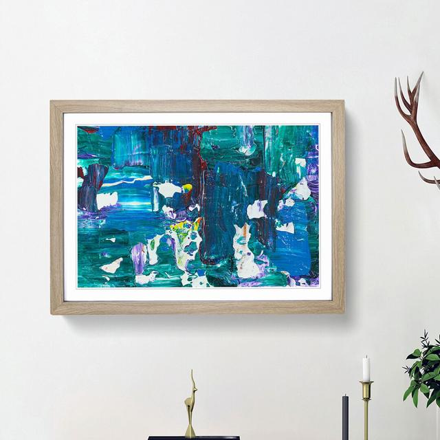 Abstract Vol.397 by S.Johnson - Picture Frame Painting Print East Urban Home Frame Option: Oak Framed, Size: 27cm H x 36cm W x 2cm D on Productcaster.