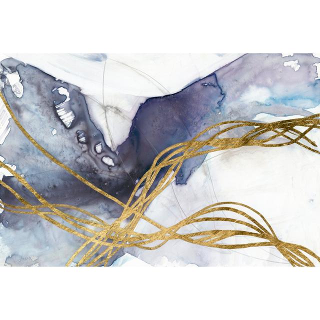 Agate Wave IV by Jennifer Goldberger - Wrapped Canvas Painting Canora Grey Size: 20cm H x 30cm W x 3.8cm D on Productcaster.