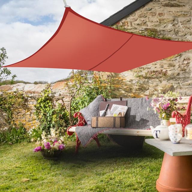 Dunarragan 4m x 3m Rectangular Shade Sail Dakota Fields Colour: Terracotta on Productcaster.