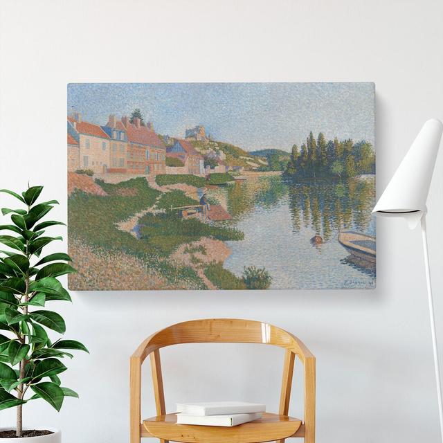 Les Andelys by Paul Signac - Wrapped Canvas Graphic Art East Urban Home Size: 50cm H x 76cm W x 3cm D on Productcaster.