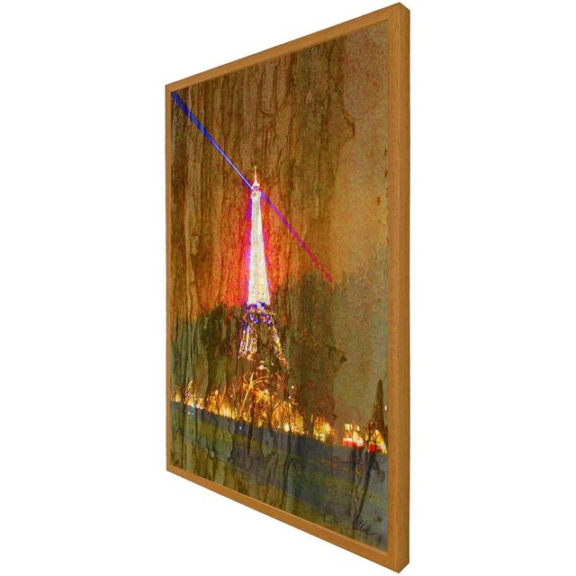 Tower Lights - Single Picture Frame Print ClassicLiving Size: 41cm H x 31cm W, Frame Option: Oak on Productcaster.