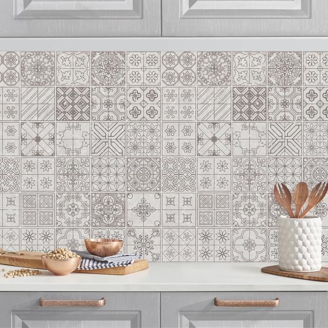 Praful Pattern Coimbra 250cm PVC Tile Latitude Vive Colour: Grey on Productcaster.