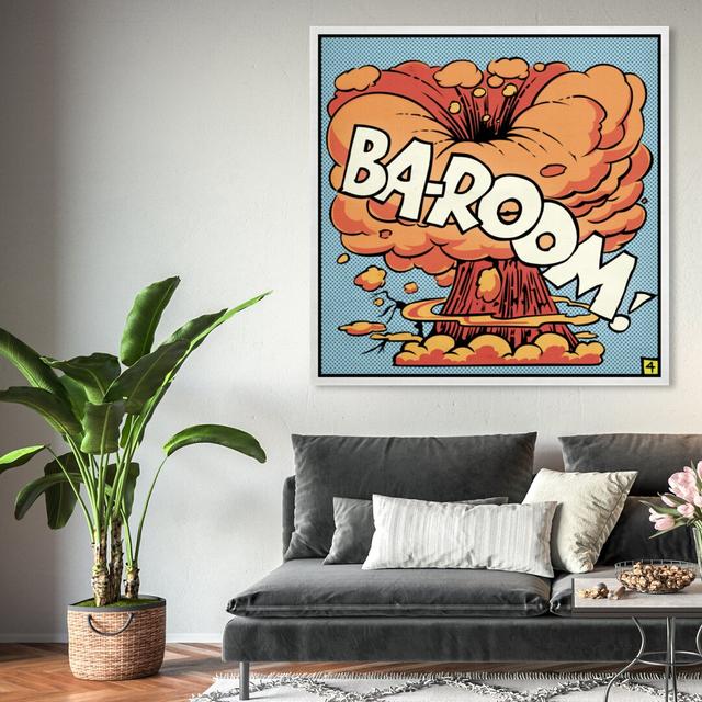 'Ba-Room' Graphic Art Print on Canvas East Urban Home Size: 40.6 cm H x 40.6 cm W on Productcaster.