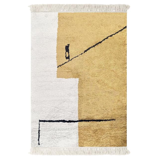 Yellow Rug Art for kids Rug Size: Rectangle 160 x 230cm on Productcaster.