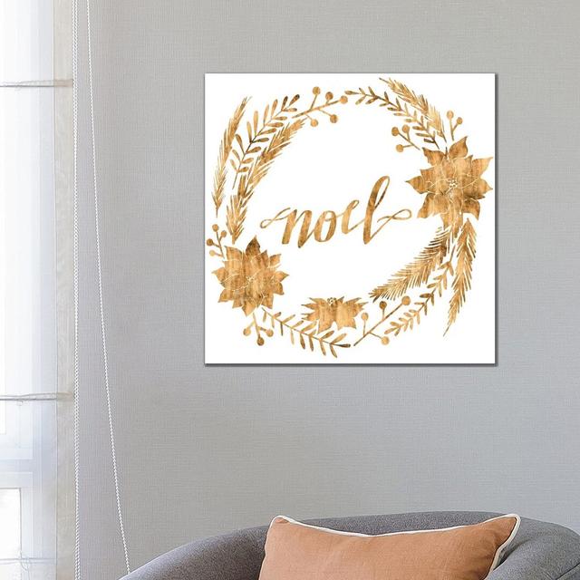 Golden Christmas IV by Grace Popp - Wrapped Canvas Print The Seasonal Aisle on Productcaster.