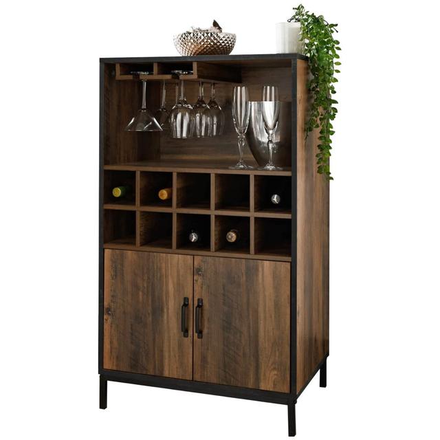 Barschrank Demi mit Weinregal Williston Forge on Productcaster.