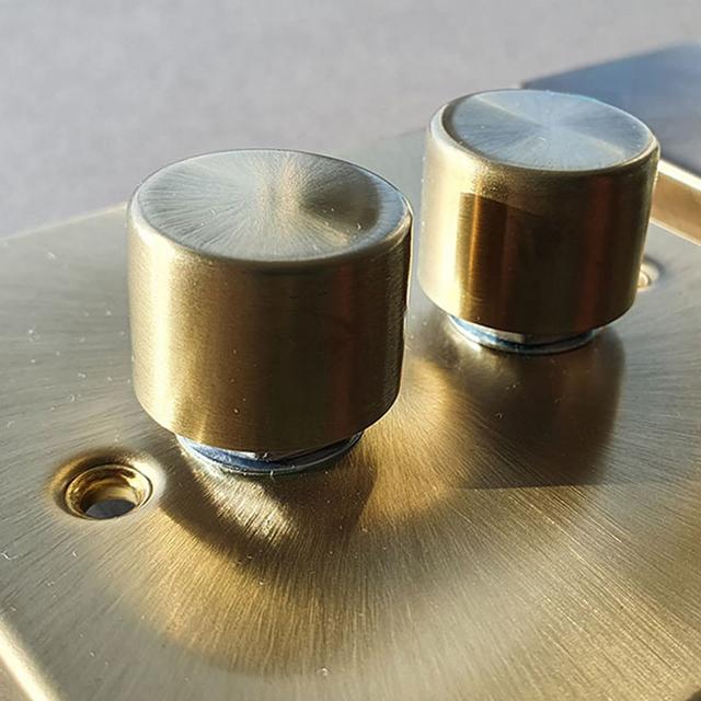 Satin Brass 1 Gang Size 45A Switch Fairmont Park on Productcaster.