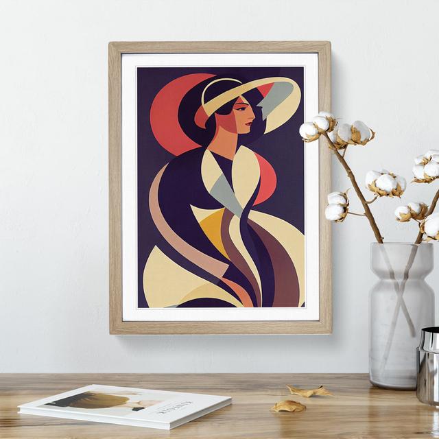 Woman No.6 - Picture Frame Graphic Art Fairmont Park Frame Colour: Oak, Size: 46cm H x 34cm W x 2cm D on Productcaster.