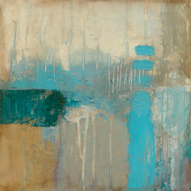 Shore II by Jennifer Goldberger - Wrapped Canvas Painting Metro Lane Size: 122cm H x 122cm W on Productcaster.