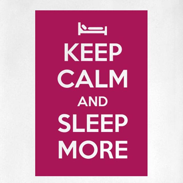 Keep Calm and Sleep More Door Room Wall Sticker Maturi Colour: Violet on Productcaster.