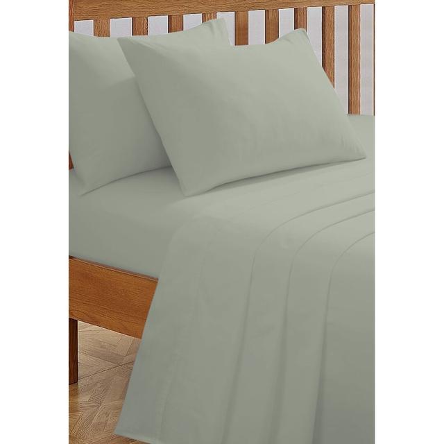 144 Thread Count Fitted Sheet 17 Stories Size: Single (3'), Colour: Natural on Productcaster.