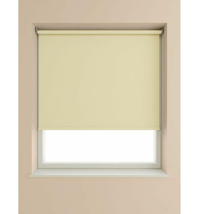 Blackout Roller Blind Symple Stuff Size: 210cm W x 175cm L, Finish: Oyster on Productcaster.