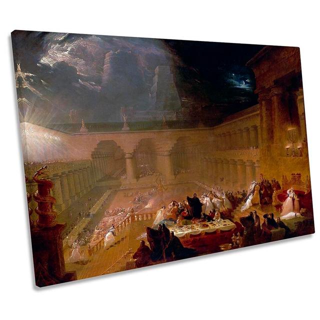 John Martin Belshazzar's Feast - Wrapped Canvas Print Rosalind Wheeler Size: 30.5cm H x 45.7cm W x 2cm D on Productcaster.