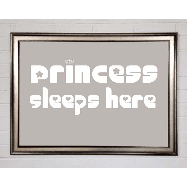 Princess Sleeps 2 - Single Picture Frame Art Prints Happy Larry Size: 59.7cm H x 84.1cm W on Productcaster.