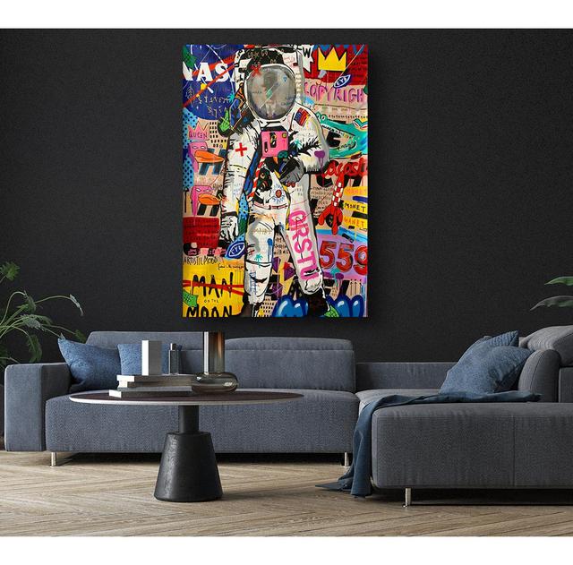 Space Man Graffiti Maturi Size: 121.9cm H x 81cm W on Productcaster.