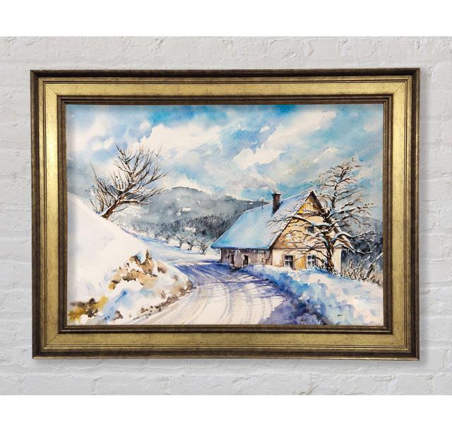 The Winter Retreat - Single Picture Frame Art Prints Bright Star Size: 100cm H x 141.4cm W x 8cm D on Productcaster.