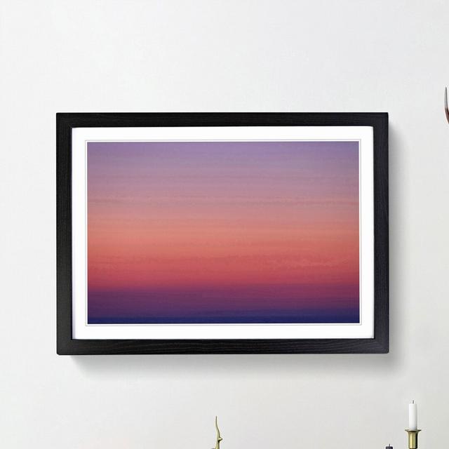 Pink Horizon - Picture Frame Painting Print East Urban Home Frame Option: Black Framed, Size: 36cm H x 48cm W x 2cm D on Productcaster.