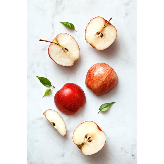 Apple Flat Lay by Virtustudio - Wrapped Canvas Photograph 17 Stories Size: 91cm H x 61cm W on Productcaster.