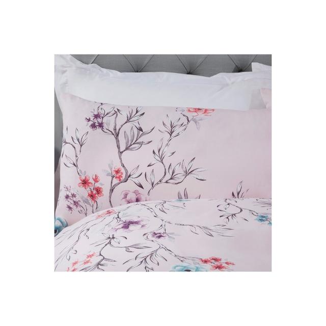 Boone Hypoallergenic 56 TC Reversible Duvet Cover Set Lily Manor Size: Single - 1 Standard Pillowcase, Colour: Blush Pink on Productcaster.