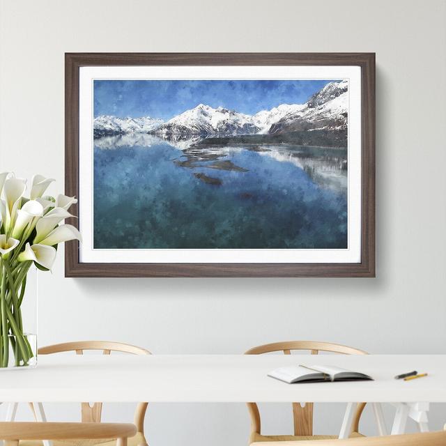 Alaskan Mountain and Lake Vol.1 - Picture Frame Graphic Art East Urban Home Frame Option: Walnut Framed, Size: 27cm H x 36cm W x 2cm D on Productcaster.