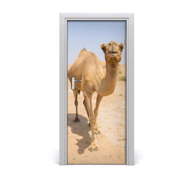 Adhesive Sticker in the Desert Camel Door Sticker Coloray on Productcaster.