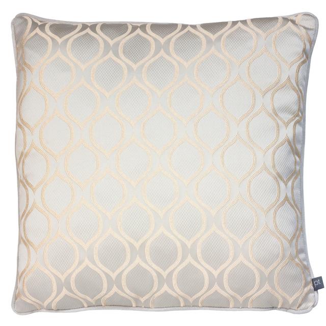 Commonwealth Geometric Throw Pillow Cover Rosdorf Park Colour: Pumice, Shape: Square, Size: 50cm x 50cm on Productcaster.