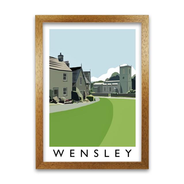 Wensley by Richard O'Neill - Graphic Art Print on Paper 17 Stories Size: 84.1cm H x 59.4cm W x 3cm D, Format: Honey Oak Framed on Productcaster.