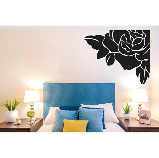 Plants & Flowers Non-Wall Damaging Wall Decal East Urban Home Size: Medium, Colour: Black on Productcaster.