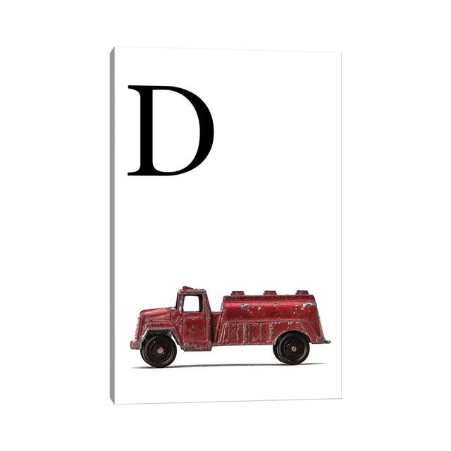 D Water Truck White Letter - Print on Canvas Williston Forge Format: Wrapped Canvas, Size: 101.6cm H x 66.04cm W x 3.81cm D on Productcaster.