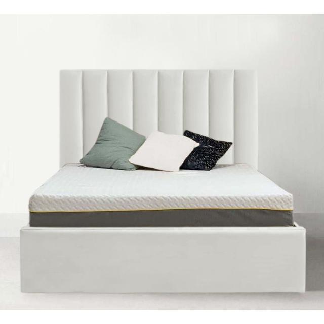 Alfie-John Upholstered Other Bed Canora Grey Colour: White, Size: Super King (6') on Productcaster.