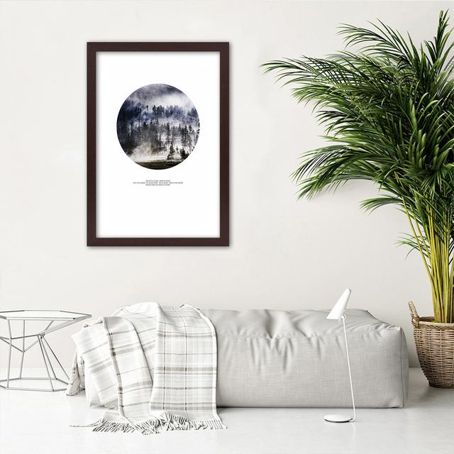 Forest In The Fog - Single Picture Frame Art Prints Alpen Home Size: 90cm H x 60cm W, Format: Brown on Productcaster.