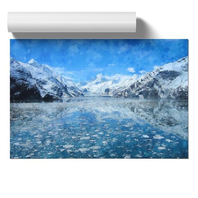 Alaskan Mountain And Lake Vol.2 - No Frame Print East Urban Home Size: 30cm H x 42cm W x 0.1cm D on Productcaster.