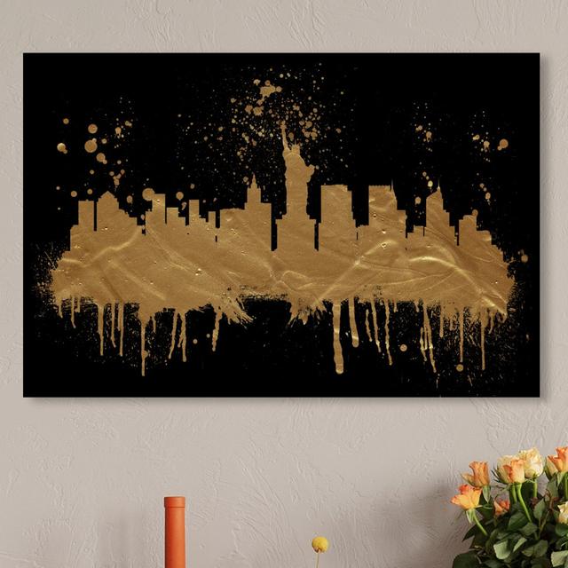 New York Skyline - No Frame Print on Canvas East Urban Home Size: 50.8 cm H x 76.2 cm W on Productcaster.