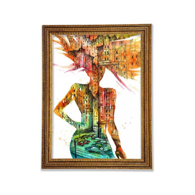 Woman Of The City - Single Picture Frame Art Prints Bright Star Size: 42cm H x 29.7cm W x 3cm D on Productcaster.