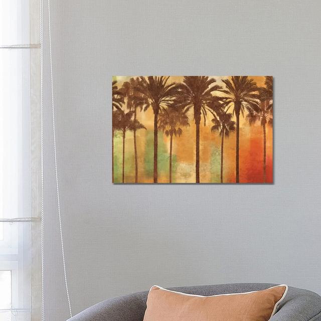 Palm Paradise by John Seba - Gallery-Wrapped Canvas Giclée on Canvas 17 Stories Size: 45.72cm H x 66.04cm W x 1.91cm D, Format: Wrapped Canvas on Productcaster.