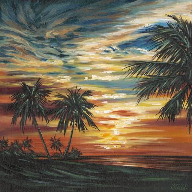 Stunning Tropical Sunset I by Carolee Vitaletti - Wrapped Canvas Painting 17 Stories Size: 76cm H x 76cm W on Productcaster.