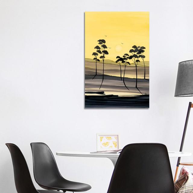 Yellow Hues by - Wrapped Canvas Painting ClassicLiving Size: 101.6cm H x 66.04cm W x 3.81cm D on Productcaster.