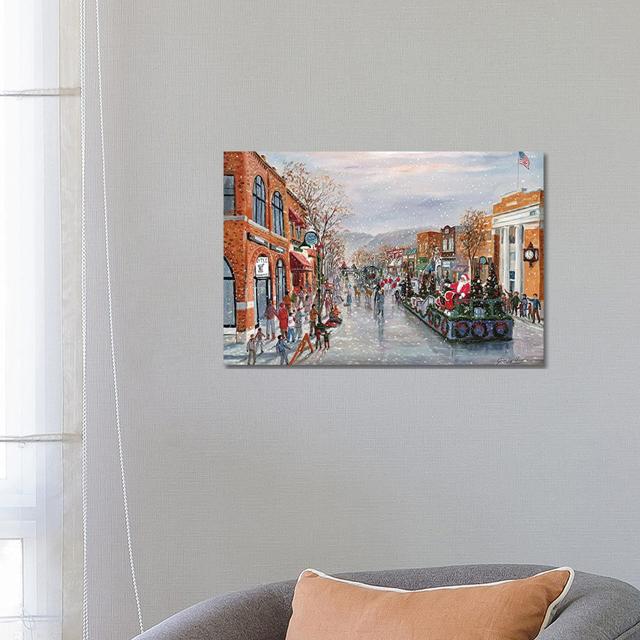 Rochester Christmas Parade by Jim Williams - Wrapped Canvas Painting The Seasonal Aisle Size: 45.72cm H x 66.04cm W x 3.81cm D on Productcaster.