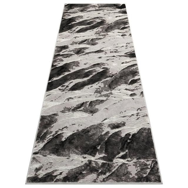 Roseberry Blaze Tufted Grey Rug Williston Forge Rug Size: Runner 80 x 240cm on Productcaster.