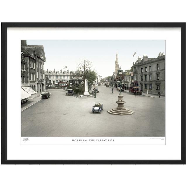 'Horsham, the Carfax 1924' by Francis Frith - Picture Frame Photograph Print on Paper The Francis Frith Collection Size: 60cm H x 80cm W x 2.3cm D on Productcaster.