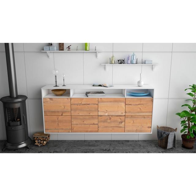 Swaffham Sideboard Brayden Studio Colour (Body/Front): White Mat/Pine on Productcaster.