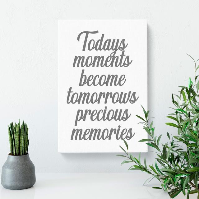 Precious Memories - Wrapped Canvas Typography East Urban Home Size: 60cm H x 40cm W x 3cm D on Productcaster.