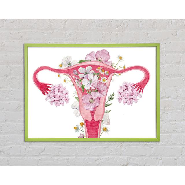 Floral Female Anatomy - Single Picture Frame Art Prints Rosalind Wheeler Size: 42cm H x 59.7cm W x 2cm D on Productcaster.